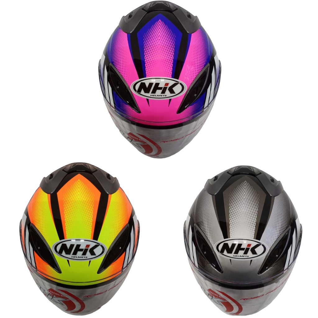 NHK R6 R44 ALL WARNA HELM OPEN FACE VISOR CLEAR