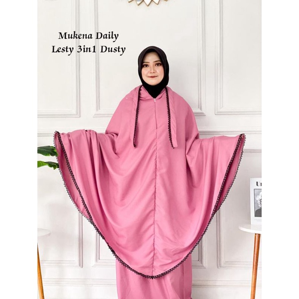 Mukena Daily Lesti 3in1 Katun Premium