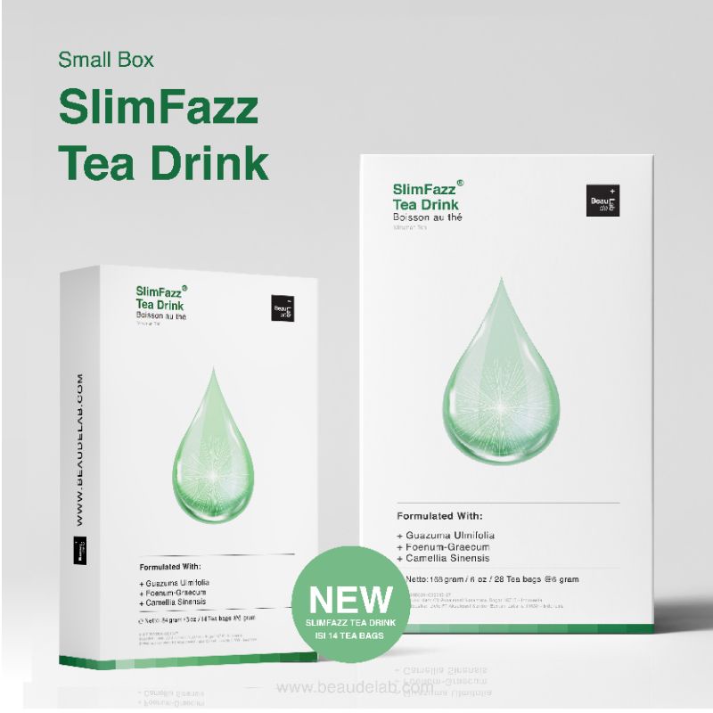 NEWLAB | SLIMLOGY| BEAUDELAB DETOX TEA SLIMFAZZ SLIM FAZZ DETOXING SLIMMING TEA |TEH DIET DETOKS | Beaudelab Slimming &amp; Detox Green Tea | Suplemen pelangsing herbal | Makanan diet