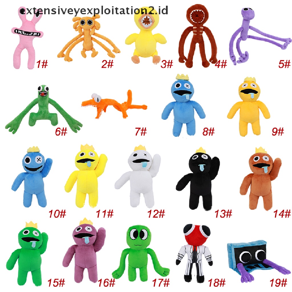 Mainan Boneka Stuffed Plush Hewan Monster Biru Lembut Untuk Anak