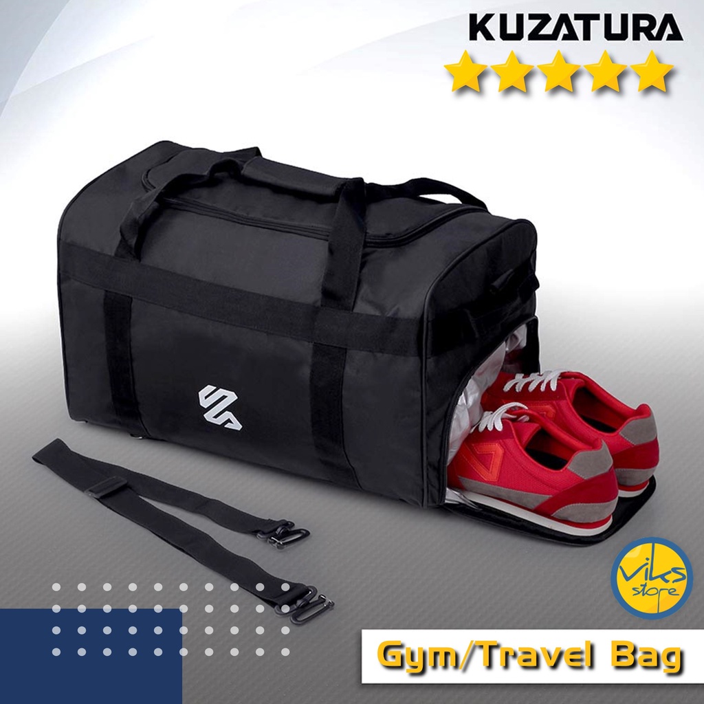 Tas Travel Gym Fitness Kuzatura Bag Multifungsi Tas Sepatu Baju Olahraga Travelbag Duffelbag