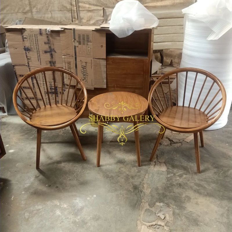 Jual Kursi Teras Minimalis Vintage Kayu Jati Set Kursi Teras Taman Kayu Jati Vintage Minimalis