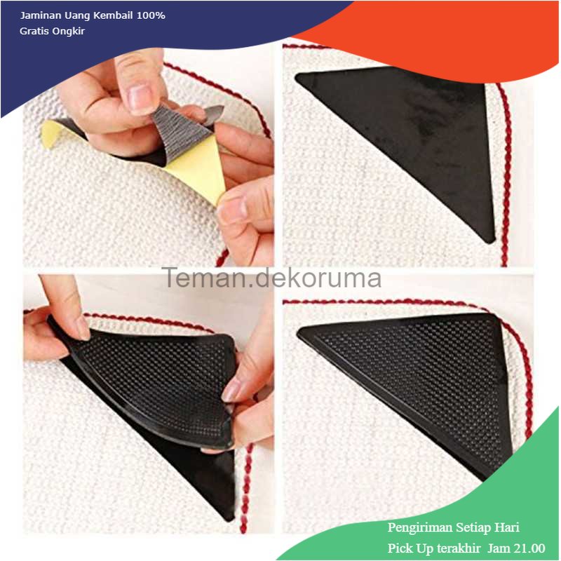 TD - PR2 RUGGIES Grip Anti Slip untuk Karpet 4 PCS - CWC553