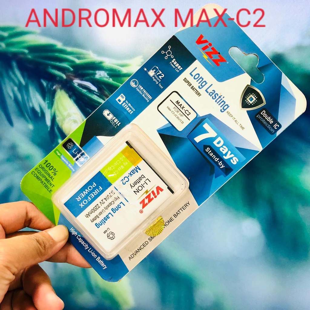 PROMO!!! BATERAI VIZZ DOBEL POWER ANDROMAX C2/ ANDROMAX C/ ANDROMAX C3/ ANDROMAX EC/ ANDROMAX G2/ ANDROMAX I/ ANDROMAX I3/ ANDROMAX I2/ ANDROMAX I3S/ ANDROMAX U/ ANDROMAX Q/ ADNROMAX V/ ANDROMAX Z/ ANDROMAX G/ ANDROMAX E2+