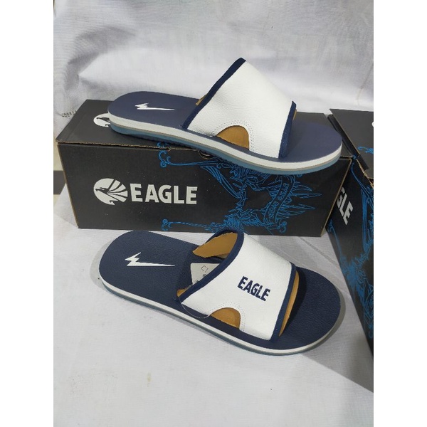 Sandal pria Eagle Summer Biru putih-Sandal sport original
