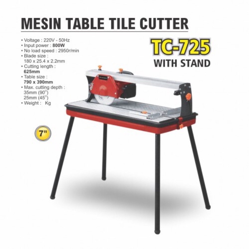 Aldo Mesin Table Tile Cutter TC 725