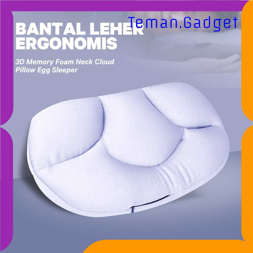 TG-TRV ARR Bantal Leher Ergonomis 3D Memory Foam Neck Cloud Pillow - AR01