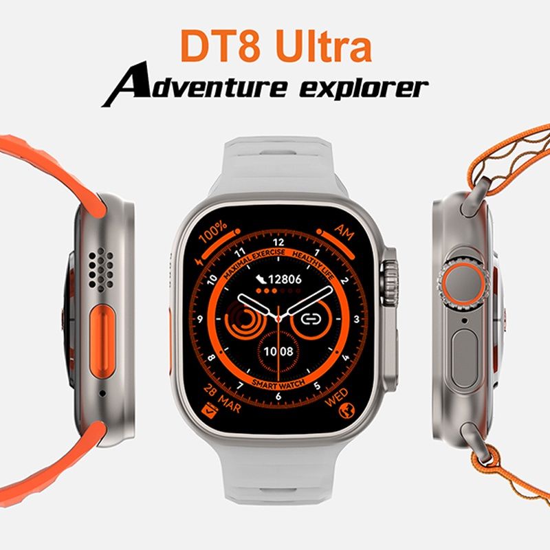 DT8 Ultra Smart Watch Series 8 49mm 2.0 Inci HD Layar Termometer Olahraga Smartwatch Panggilan Bluetooth