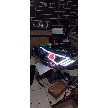 lampu custom Vios limo gen 3 modifikasi