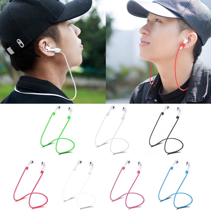 earphone Tali Airpods Pro Tali Leher Headset TWS Airpods Silikon Airpods - Putih terbaru termurah ga