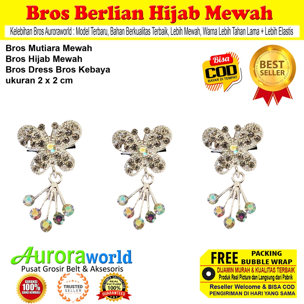 Bros untuk hijab , bros kemeja , bros dress