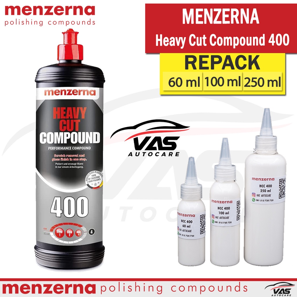 Menzerna HCC 400 Heavy Cut Compound HCC400 Kompon Cutting Mobil REPACK