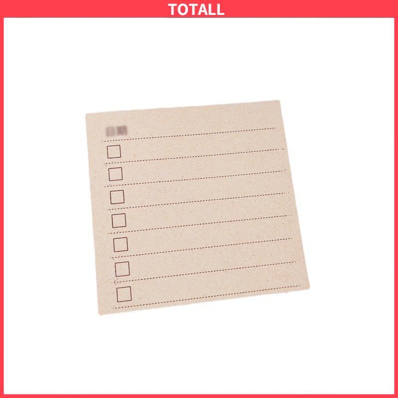 COD Sticky Note Memo Brown White Retro Sederhana Korea Sticky Note Alat tulis-Totall