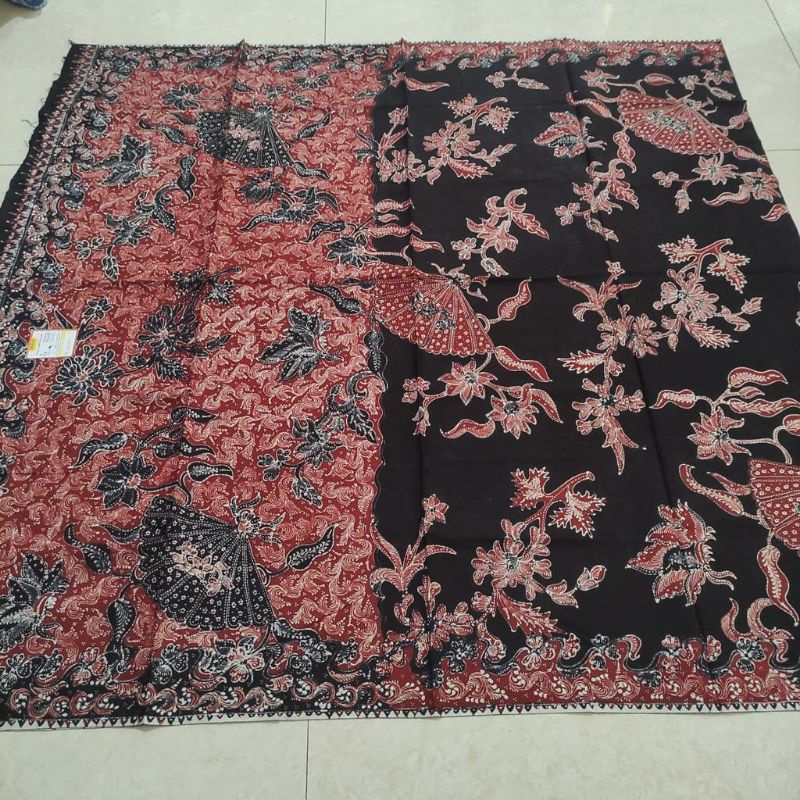 batik tulis lasem primis pagi sore merah hitam
