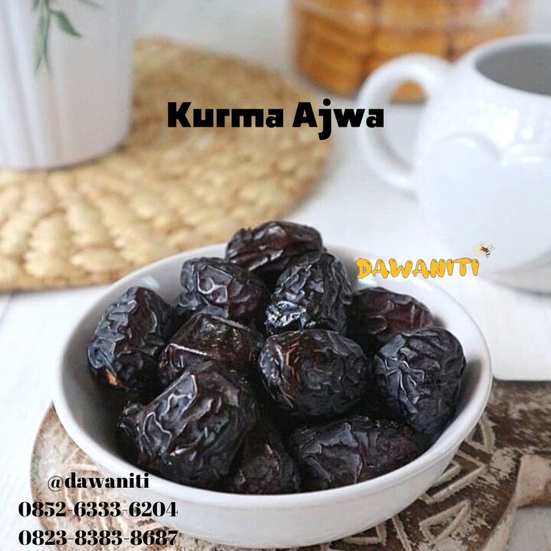 

Kurma Ajwa Premium Organik 1kg Kurma Nabi Asli