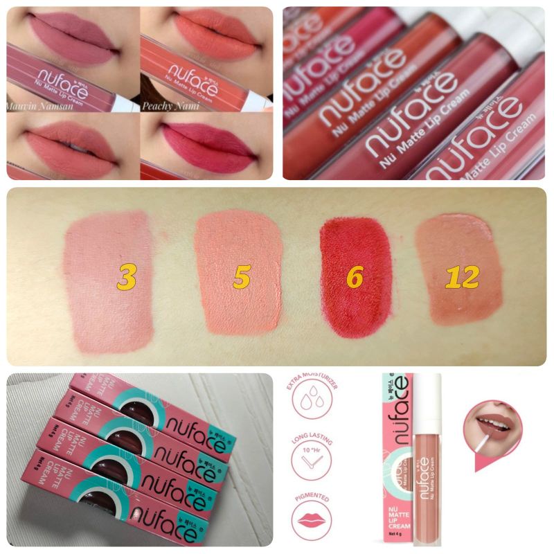 Nuface Lip Cream No 3 | Nuface Lip Cream No 5 | Nuface Lip Cream No 6 | Nuface Lip Cream No 12 | Nuf