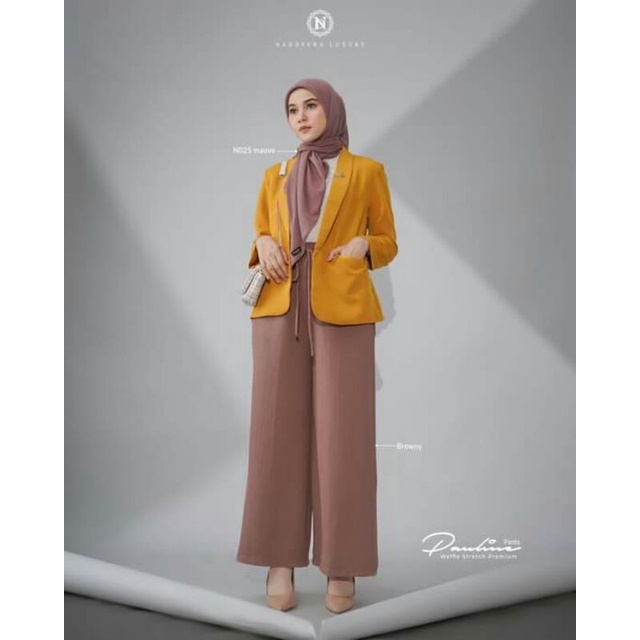 (Cod) Kulot Nadheera Luxury / Pauline pants nadheera / celana kulot bahan adem / celana kulot loose