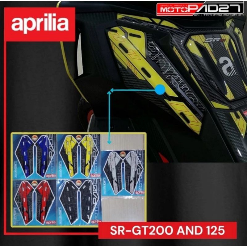 Stiker Wingpad Aprilia SR GT200 Stiker Resin Wingpad Aprilia SR GT200