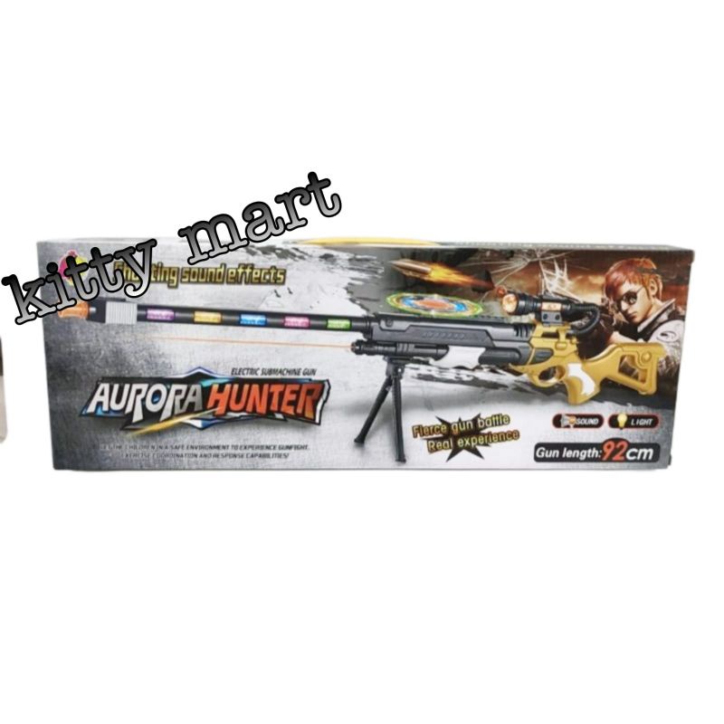 mainan edukasi anak tembak tembakan baterai bunyi ada lampu