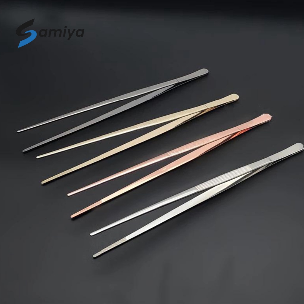 pinset cocktail tweezers premium quality stainless 304 / tweezer bar tools food tongs kitchen coocking / capitan dapur serbaguna