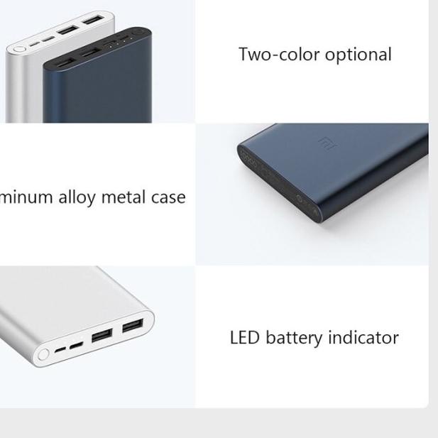 Mi Powerbank 3 Fast Charge 10000mAh 18W Power Bank - Varian 2