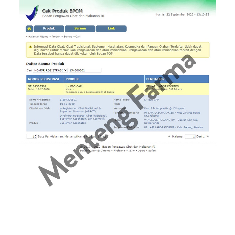 L-Bio 15 Kapsul - Suplemen Probiotik untuk Kesehatan Saluran Cerna