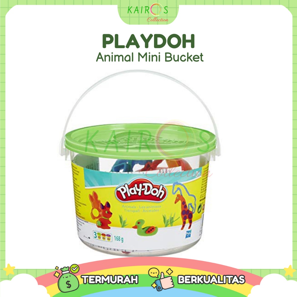 Playdoh Animal Mini Bucket Mainan Anak