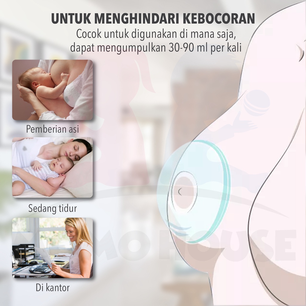 MOMO HOUSE Penampung ASI Silicon Breast Shield Wadah Penampung Asi Silikon