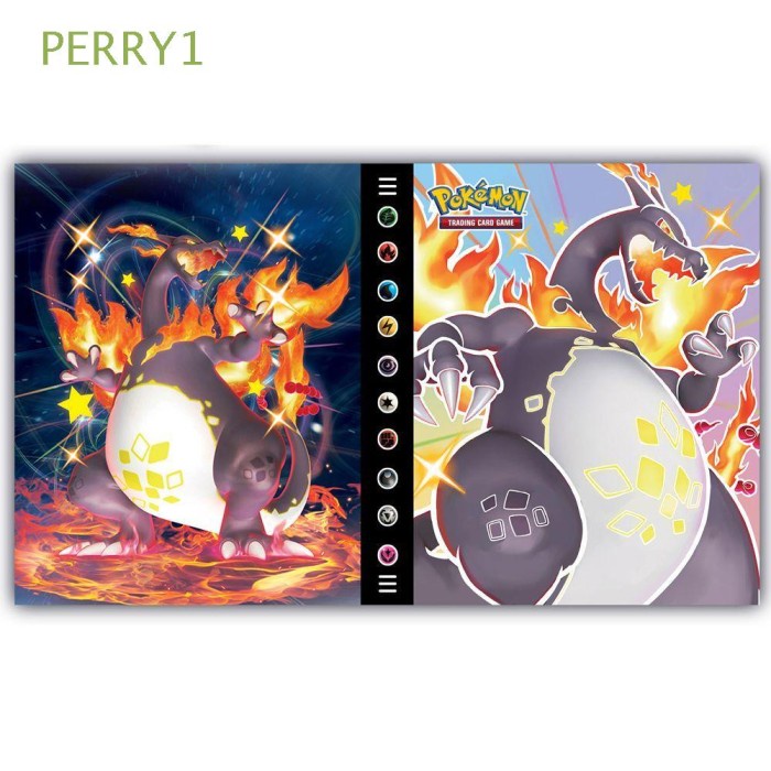 

Papan Perry1 Pokemon Cards Album Kid Game Card Holder Binder Col