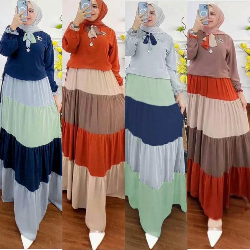 Raisa  Dress / Gamis Terbaru Lebaran 2022 / Gamis Wanita Dewasa / Gamis Wanita Kekinian / Gamis Lebaran Murah / Gamis Lebaran 2022 / Gamis Lebaran 2022 Model Terbaru / Gamis Lebaran Wanita Dewasa / Gamis Katun Rayon Murah Kekinian/ Gamis Katun Rayon Terba