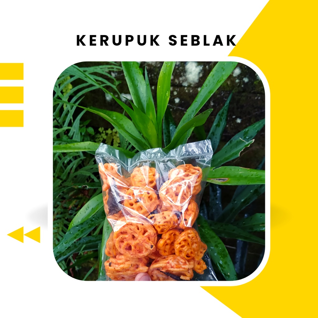 

KERUPUK SEBLAK PEDAS 80gr KERUPUK BABANGI