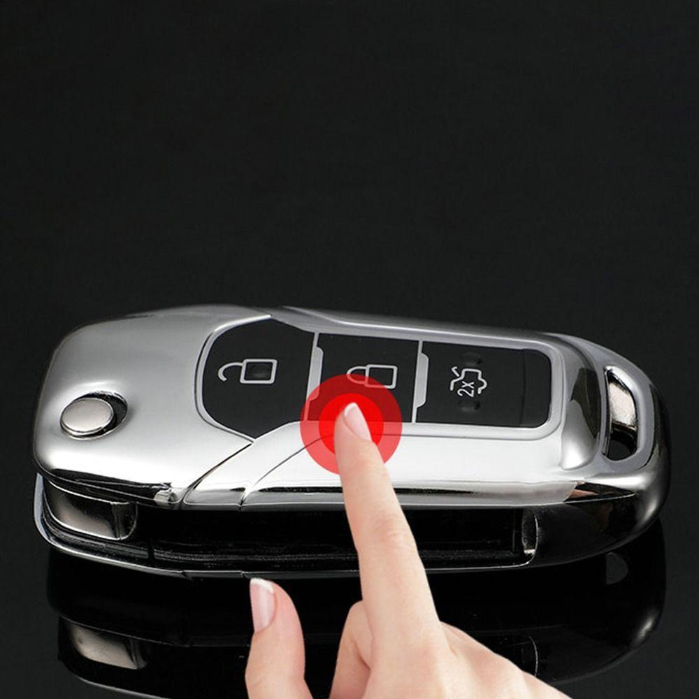 Top Remote Key Case New Aksesoris Mobil Skin Key Fob Cover