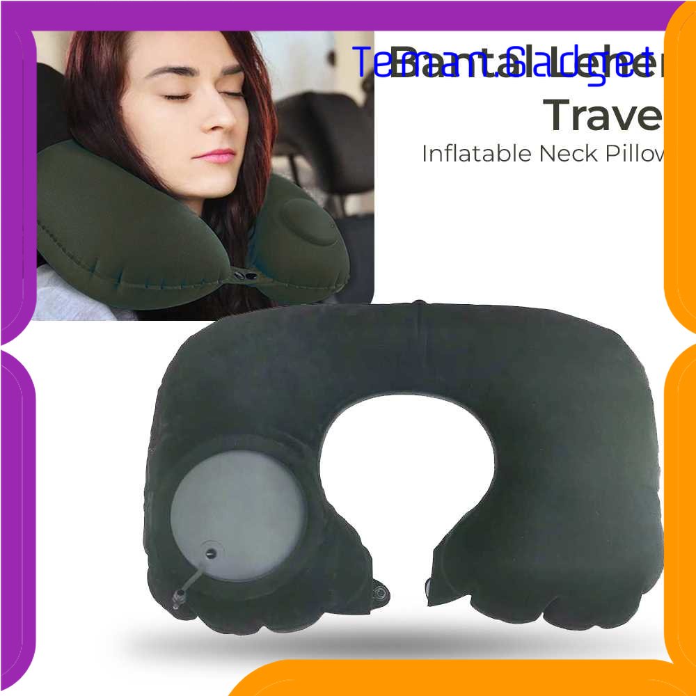 TG-TRV Macroupta Bantal Leher Travel Inflatable Neck Pillow - RH35