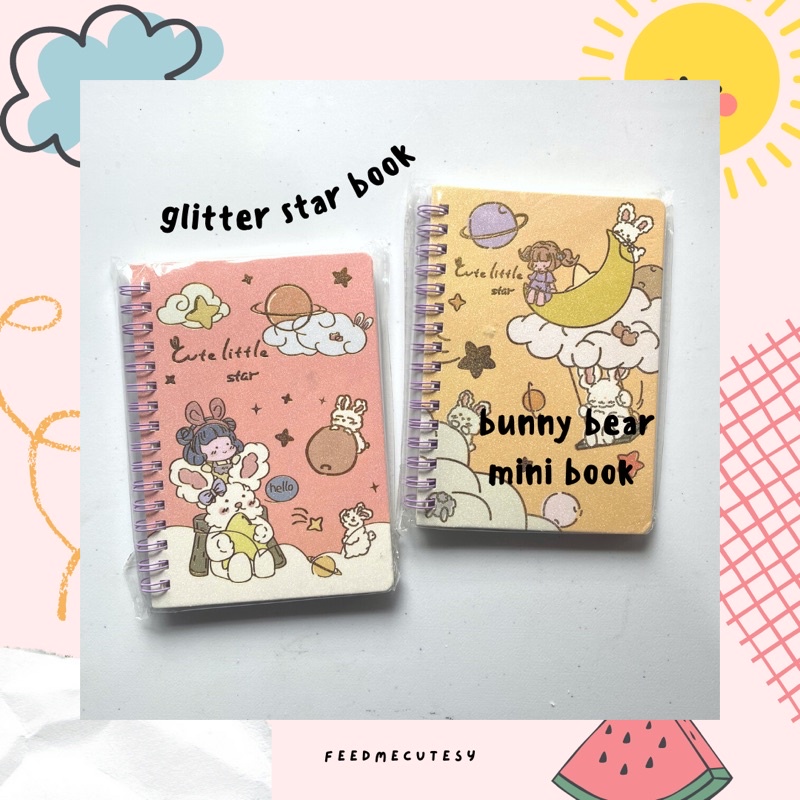 

glitter star book | Feedmecutesy | atk alat tulis lucu buku anak import