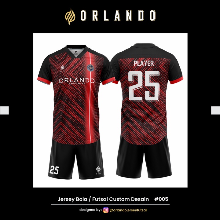 [ BISA SATUAN ] PRE ORDER ORLANDO JERSEY FUTSAL/SEPAKBOLA PREMIUM DRYFIT BAJU SETELAN ATASAN CUSTOM 