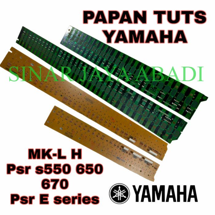 PAPAN TUT KEYBOARD YAMAHA PSR S550 650 670 PSR E SERIES  X2335 X2336