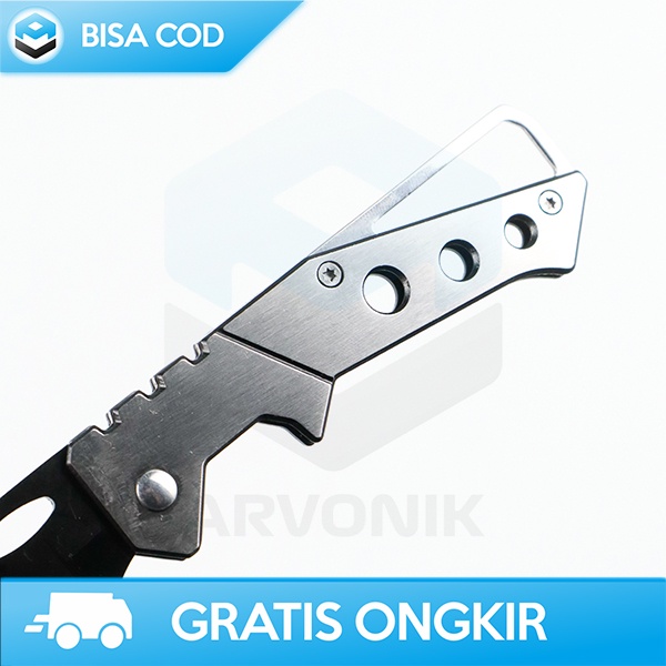 KNIFE SURVIVAL TOOL PISAU LIPAT PORTABLE KNIFEZER SERBAGUNA ALAT KEMAH