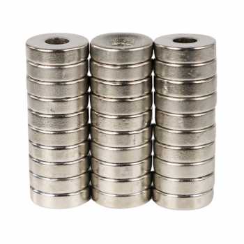 GS7i Taffware Strong Neodymium Magnet Ndfeb N35 10x3mm 30 Pcs D21 Silver Ori-YA