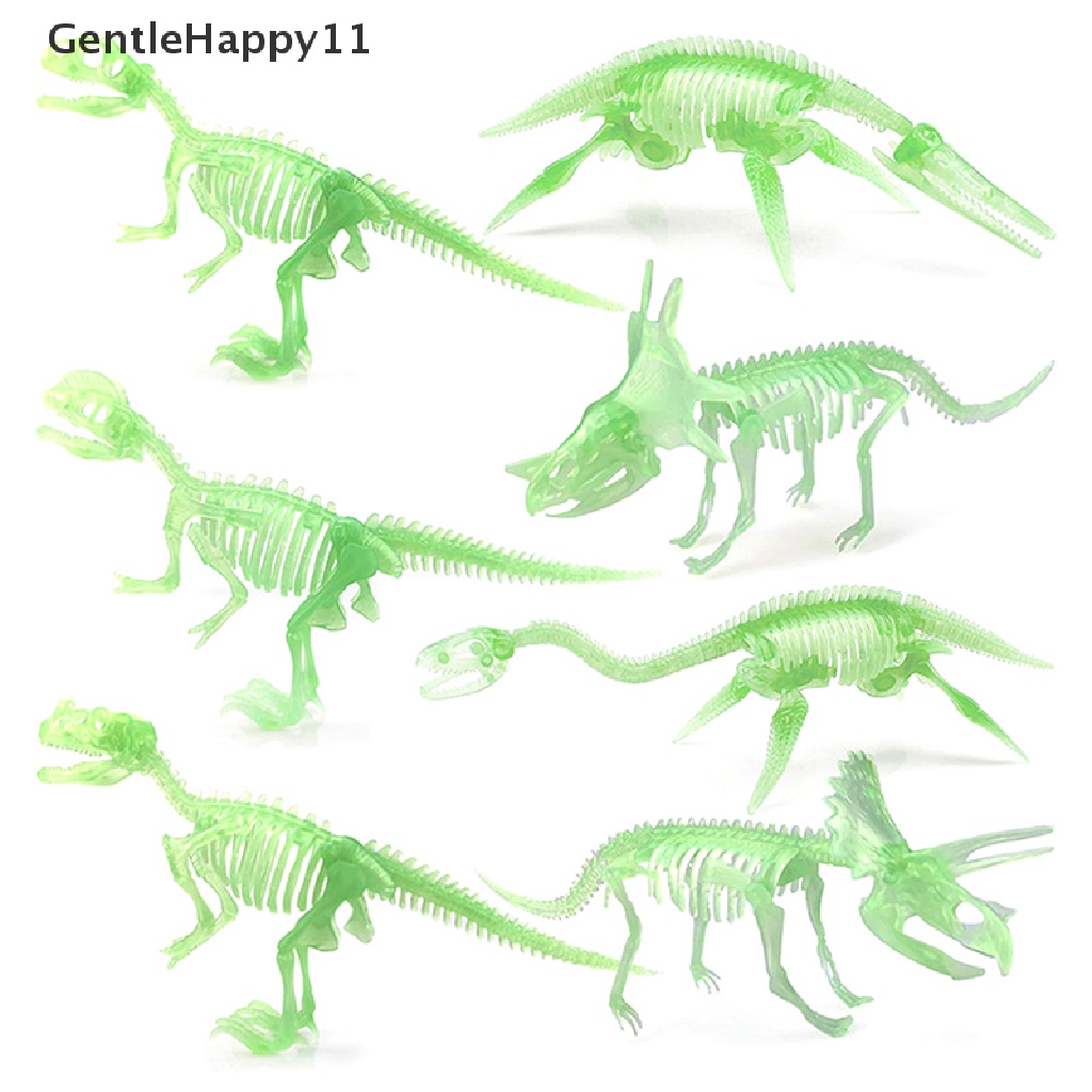 Gentlehappy Mainan Figurin Fossil Dinosaurus Mirip Asli Untuk Dekorasi