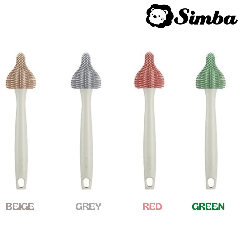 Simba Silky Silicone Teat Brush Sikat Dot Bayi