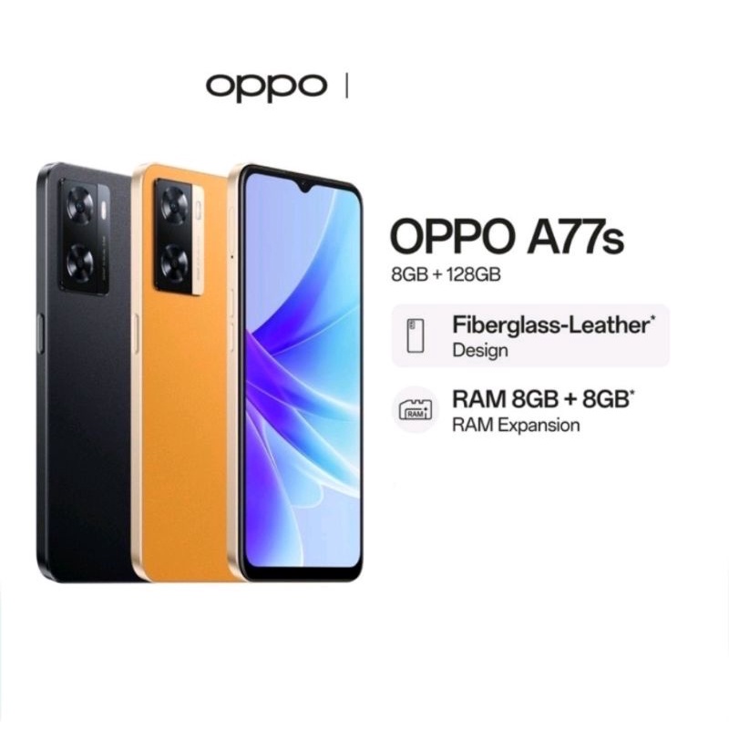 Oppo a77s ram 8/128 new baru garansi resmi