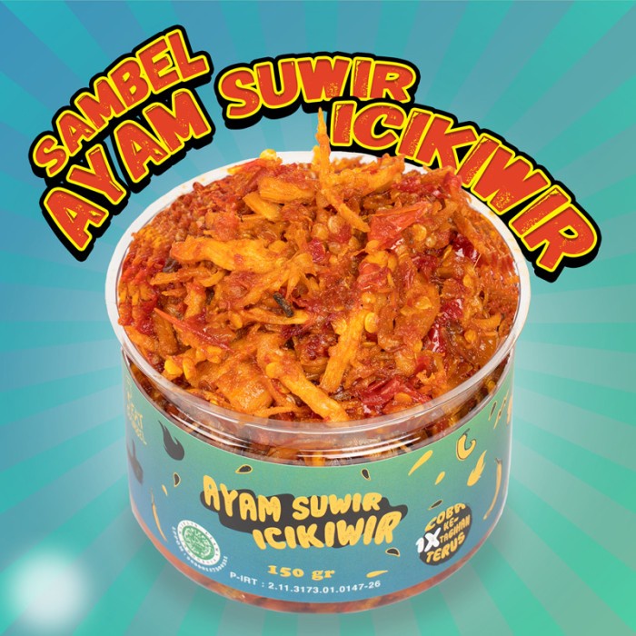 

NEW Eat Sambel Ayam Suwir Icikiwir - 1 AYAM [120 GR]