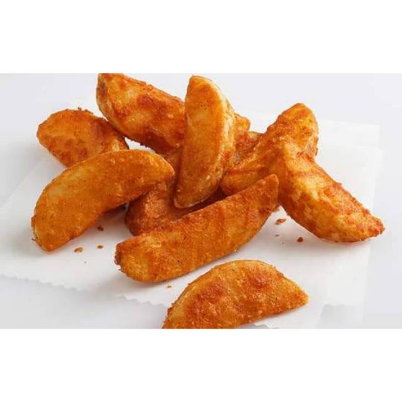 

Lambwestone Kentang Goreng Berbumbu Wedges ( French Fries Wedges ) | Berat Bersih 500gr