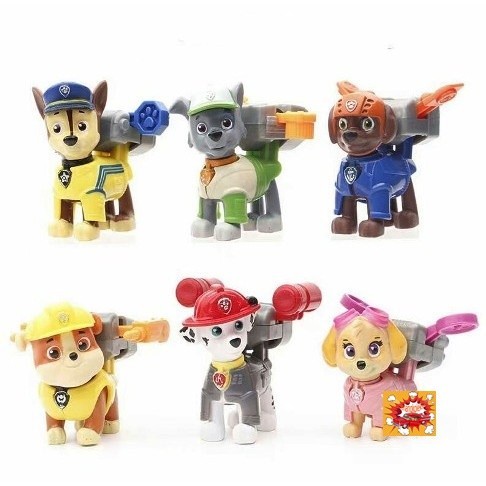 FIGURE PAW PATROL SET 7 PCS MAINAN BONEKA PAW PATROL TOPPER TERMURAH