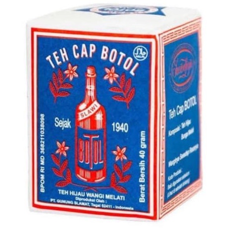 Teh hijau bubuk cap botol 40gr