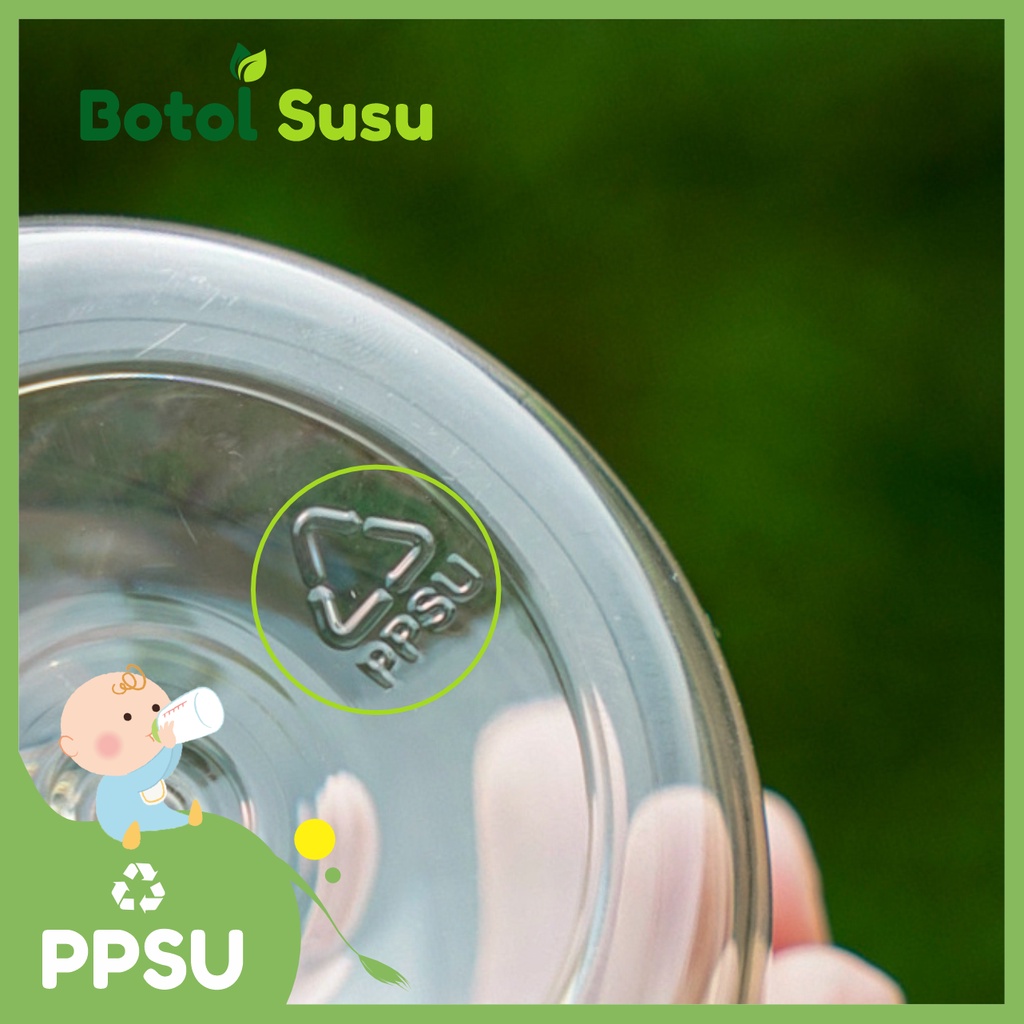 Botol Bayi 180 ML Bahan PPSU BPA  FREE