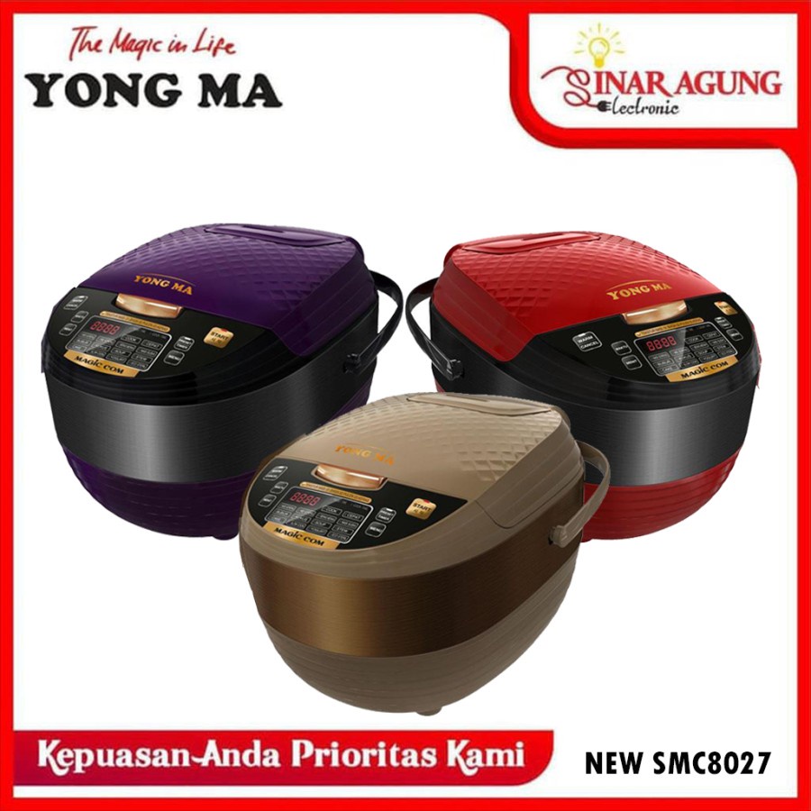 Jual MAGIC COM / RICE COOKER YONG MA SMC 8027 / YMC 802 [2 LITER] 100