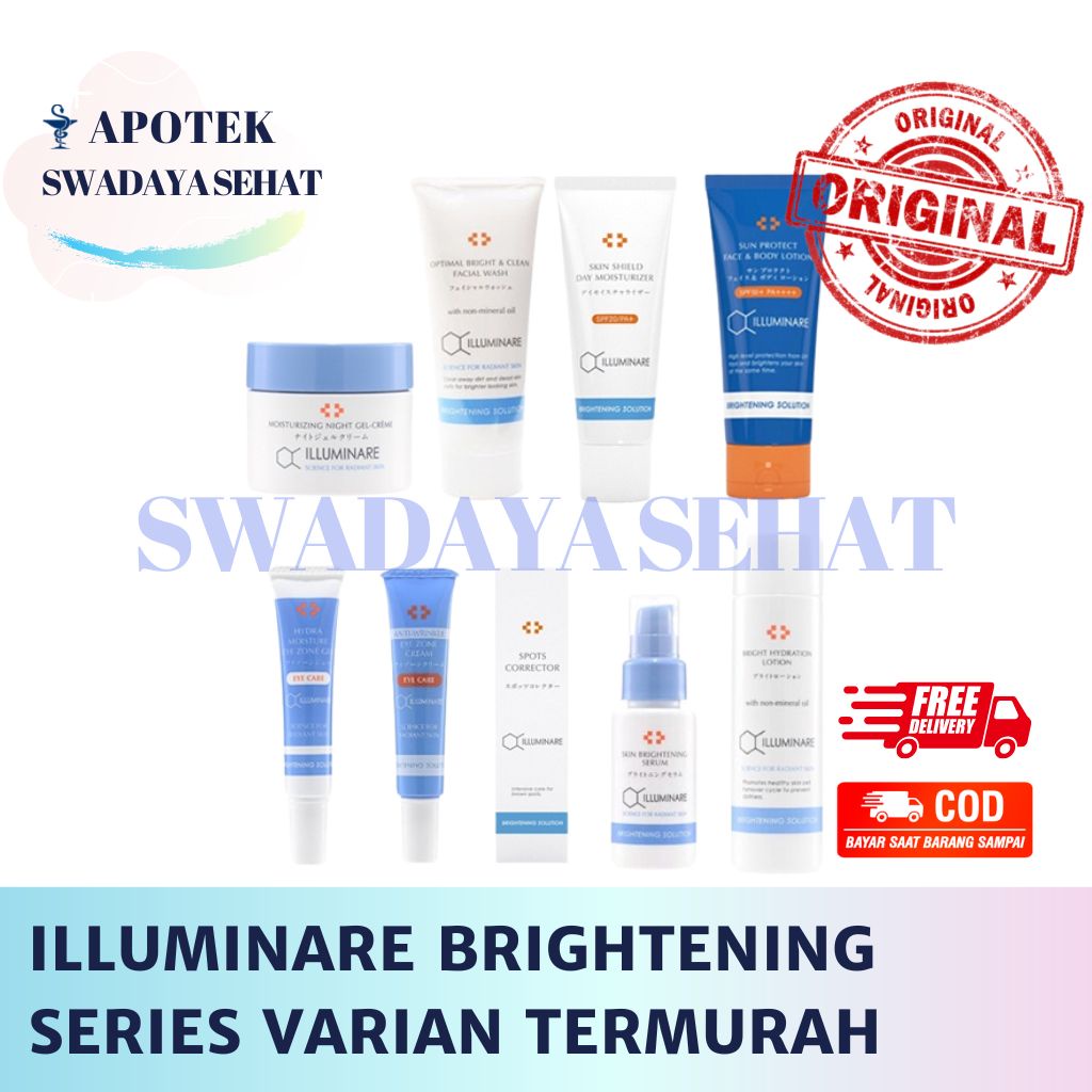 ILLUMINARE Brightening Series Varian Sun Protect Spot Corrector Serum Day Moisturized Hydration Lotion Facial Wash