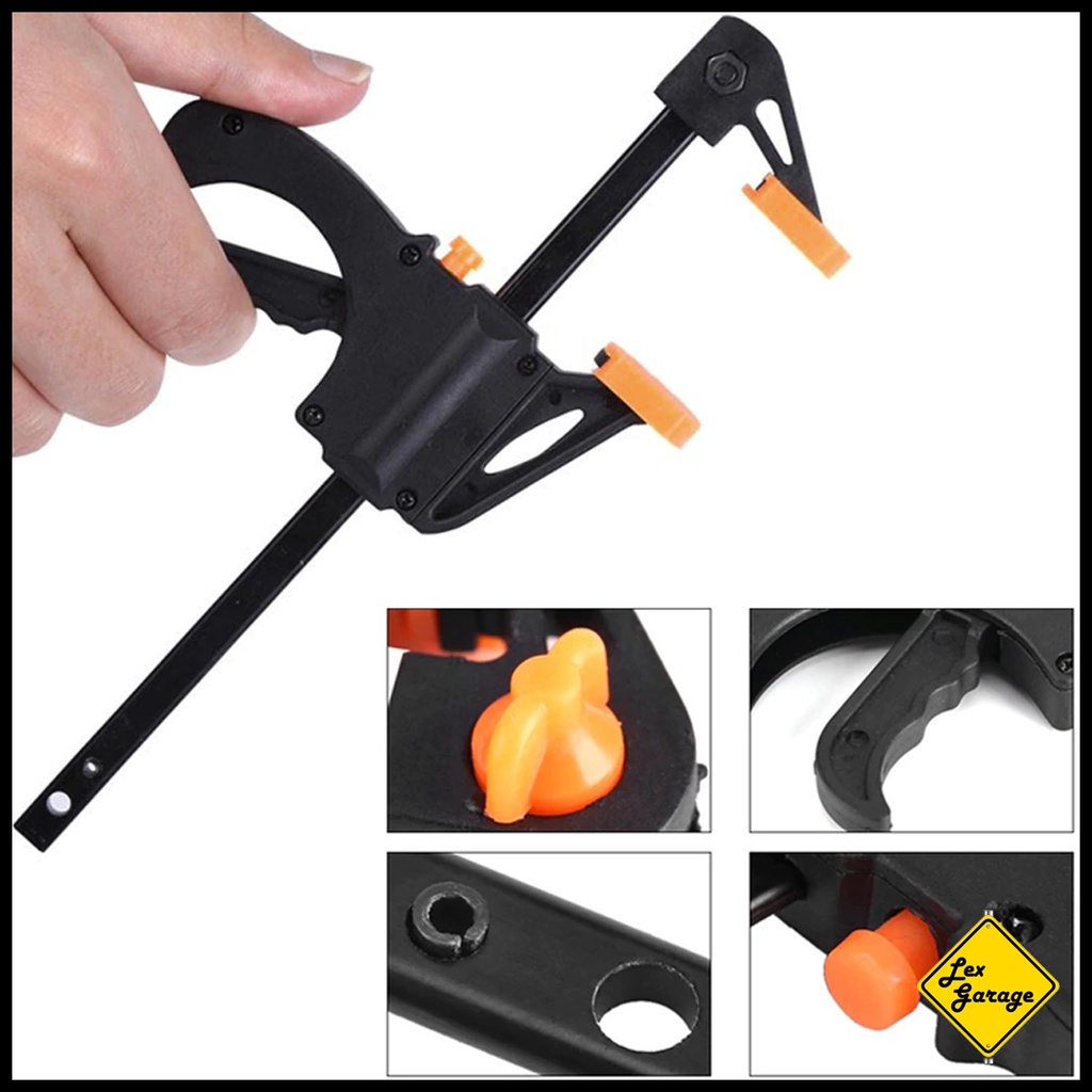 F Clamp Kayu Alat Penjepit Klem Catok Kayu 4 6 8 12 Inch Quick Release