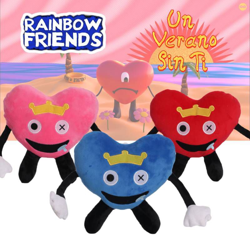 Rainbow Snuggly Roblox Friends Bad Bunny Un Verano Sin Ti Mainan Mewah Bantal Hadiah